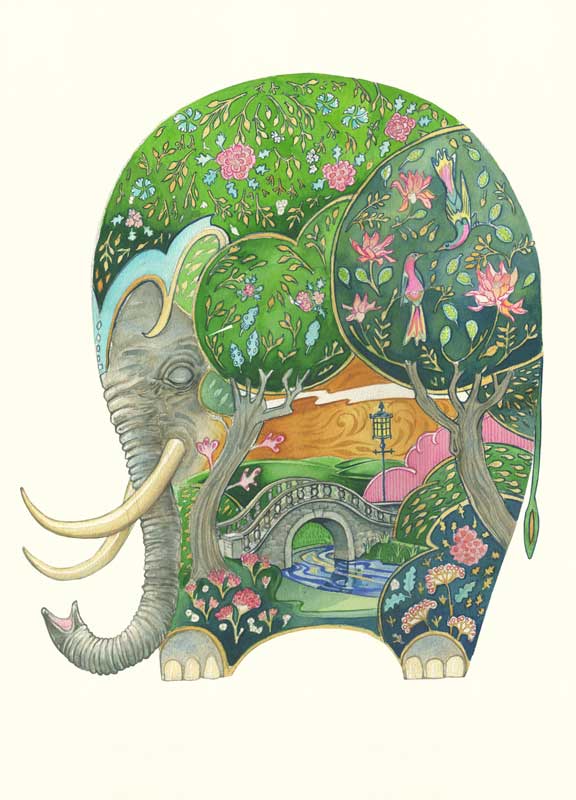 Sleeping Elephant - Card