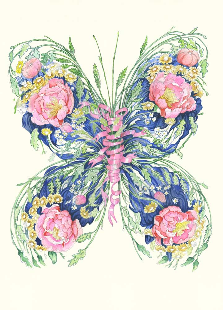 Giant peacock Moth - Card