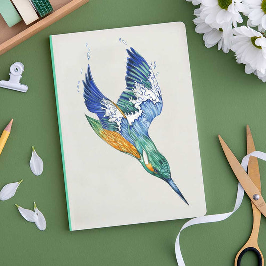 Perfect Bound Notebook - kingfisher
