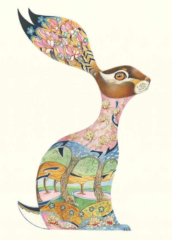 Pink Hare - Print - The DM Collection