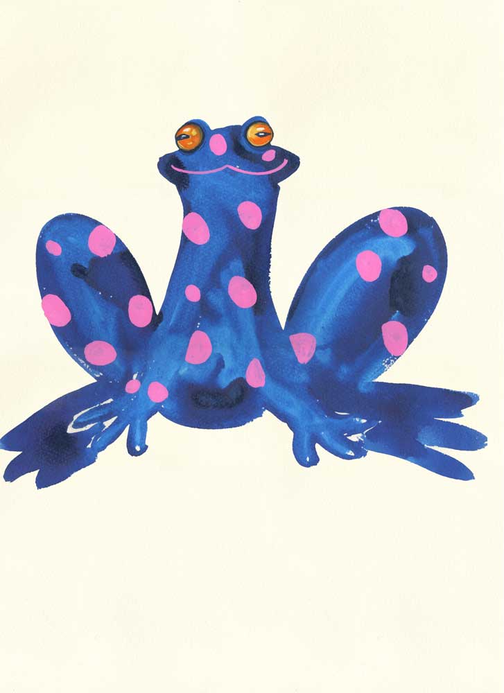 Blue Tree Frog - Greetings Card – The DM Collection