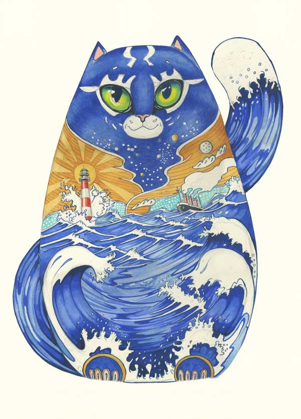 Ships Cat - Card
