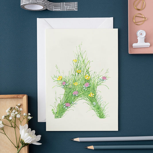 Grass star - Card