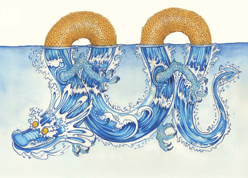 Water Dragon - Card