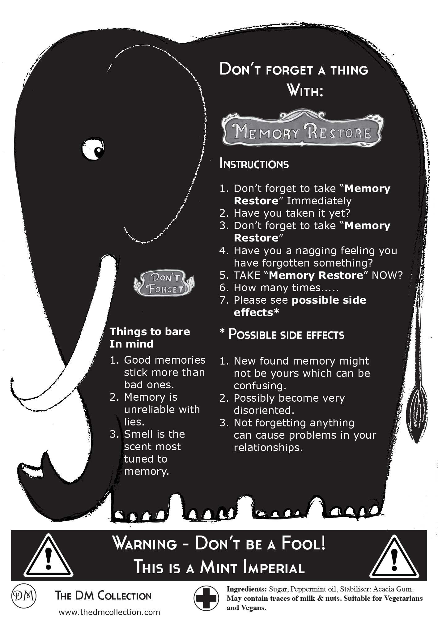 Memory Restore  - Joke Mint Sweet