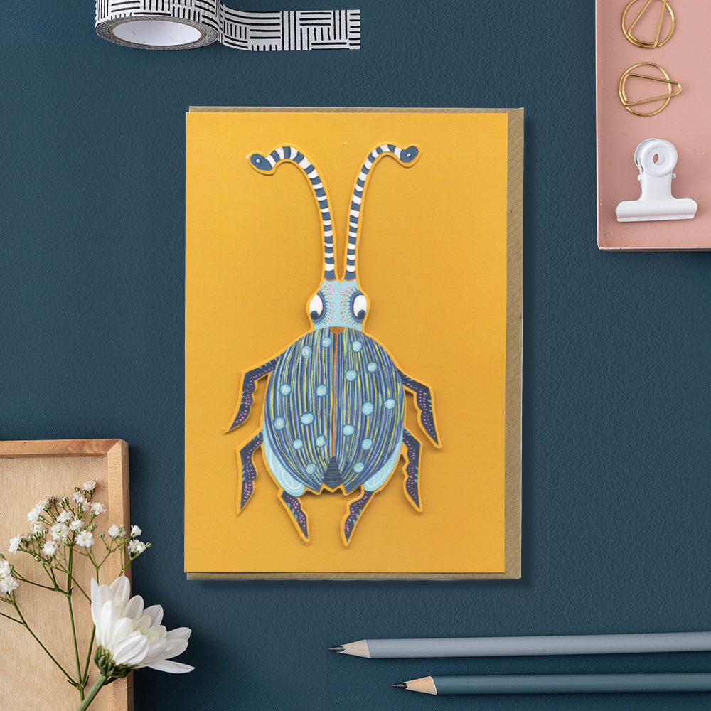 Longhorn Beetle - Card
