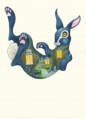 Bunny Falling - Print - The DM Collection