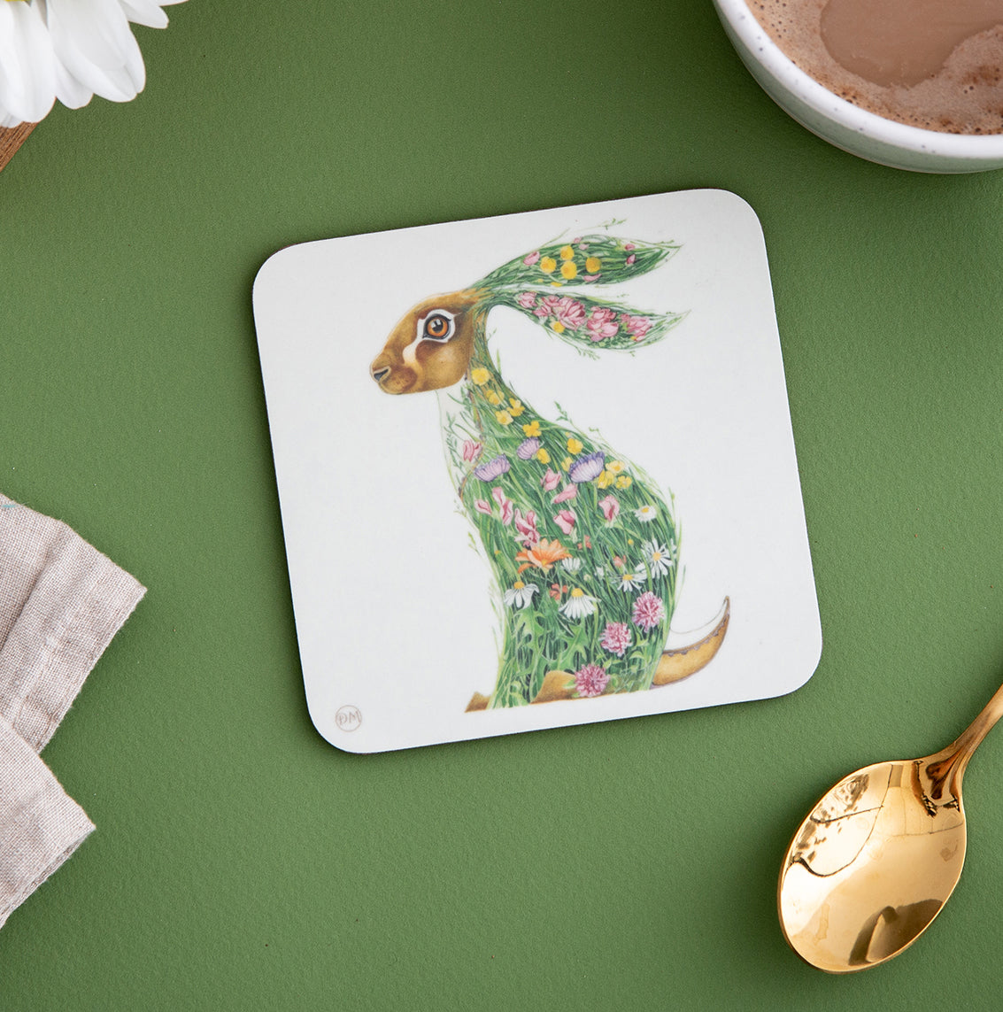 Hare in a Meadow - Coaster - The DM Collection