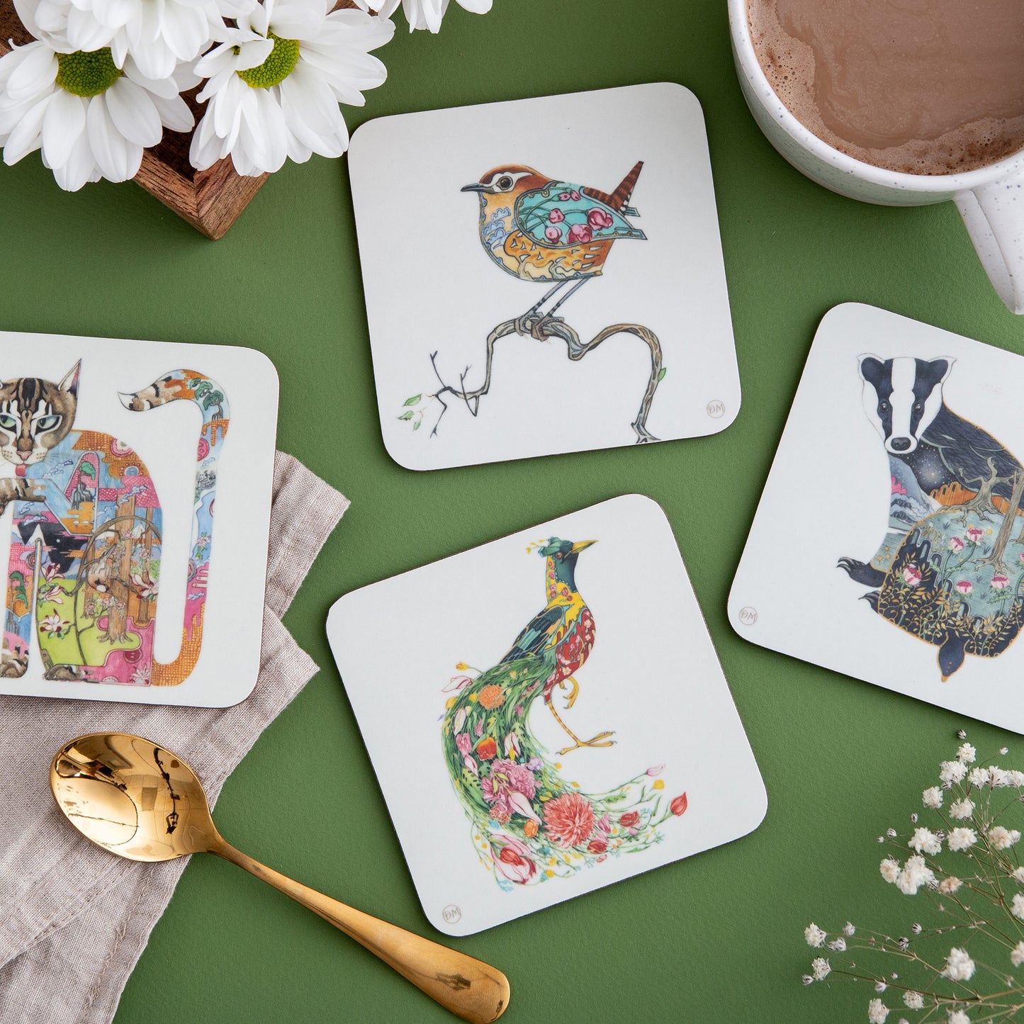 Hare in a Meadow - Coaster - The DM Collection