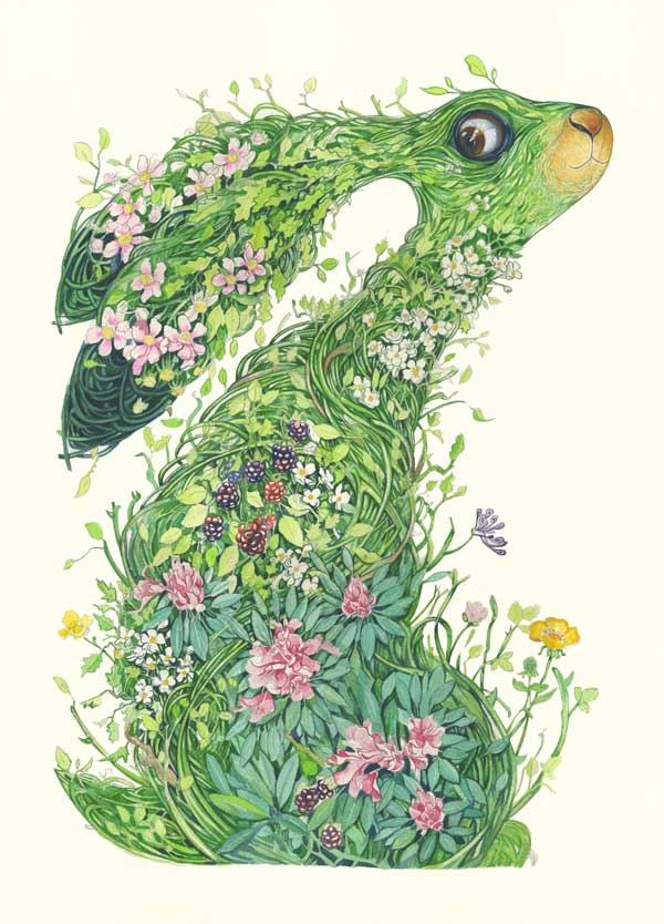 Hare from the wild wood - Card