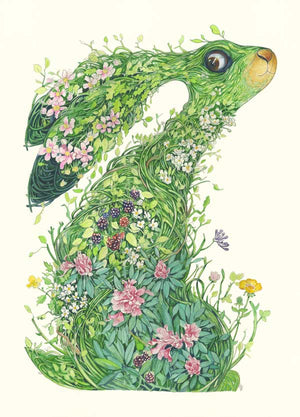 Hare from the wild wood - Card