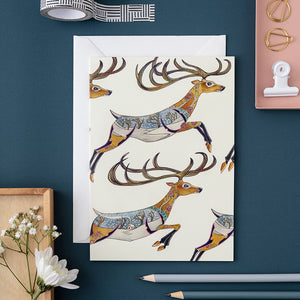 Leaping Reindeer - Card - The DM Collection