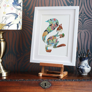 Turquoise Squirrel  - Print - The DM Collection
