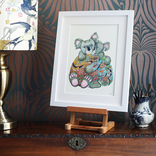 Cuddling Koala Bears  - Print - The DM Collection