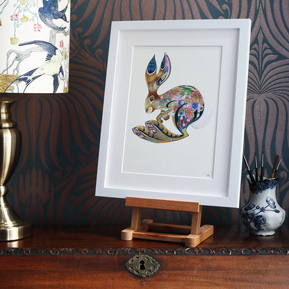 Hopping Bunny - Print - The DM Collection