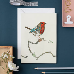Robin in the Snow - Card - The DM Collection