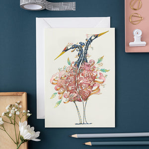 Two Cranes - Card