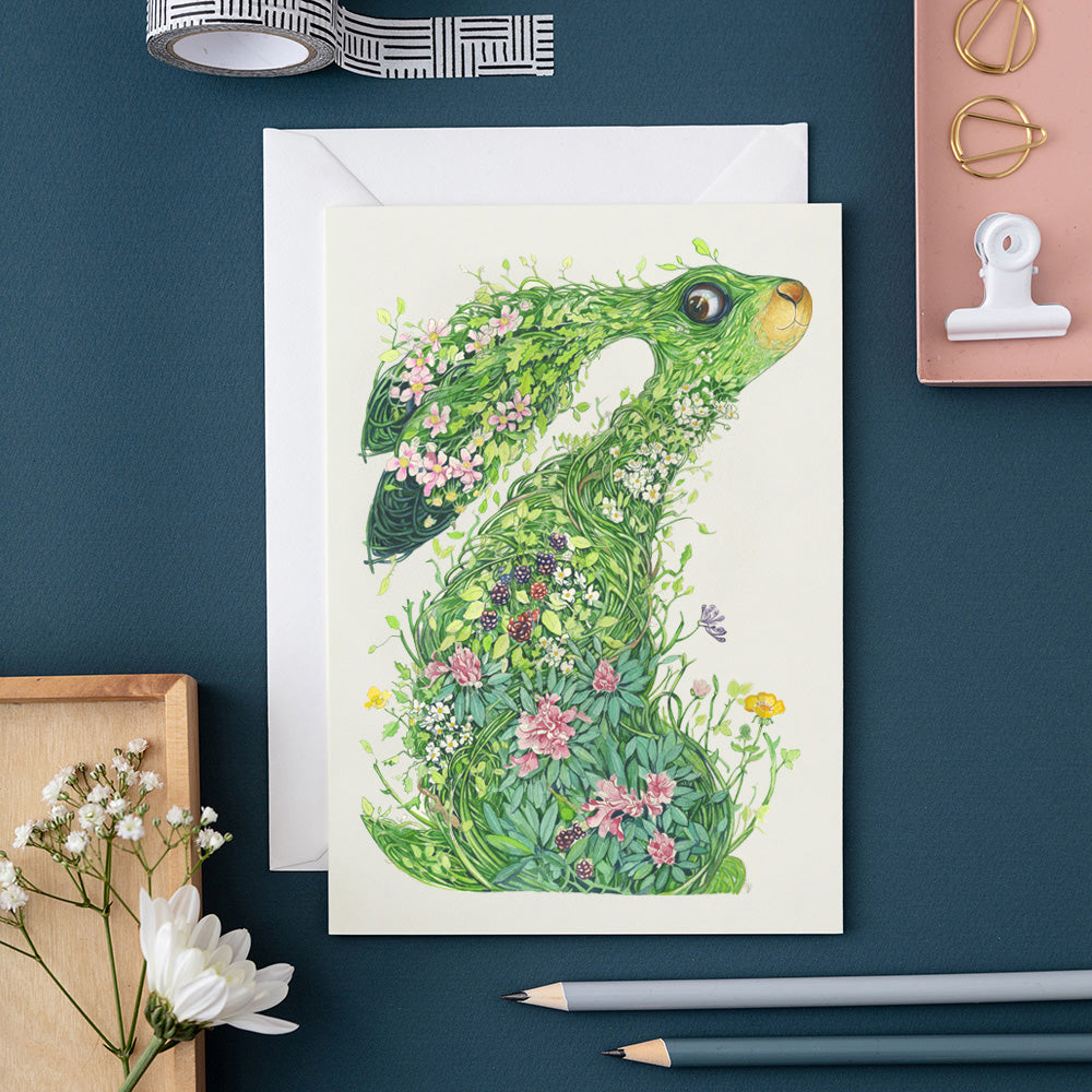 Hare from the wild wood - Card