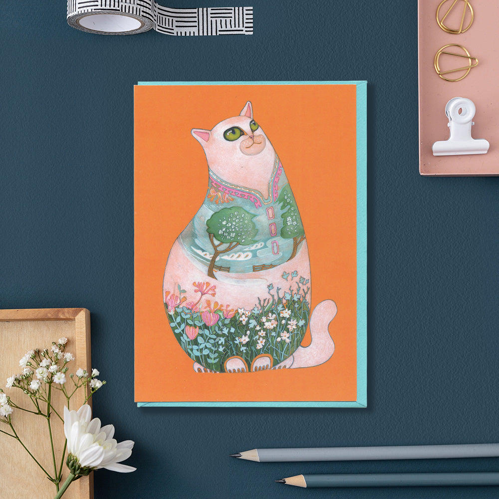 White Cat - Card