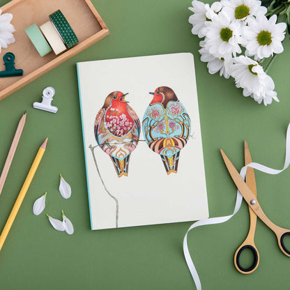 Perfect Bound Notebook - Two Robins - The DM Collection