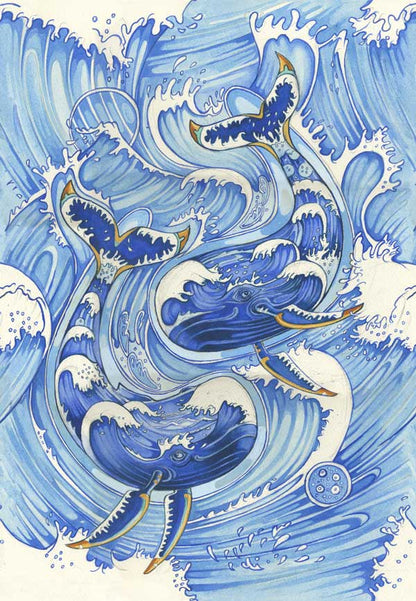 Whales  -Card